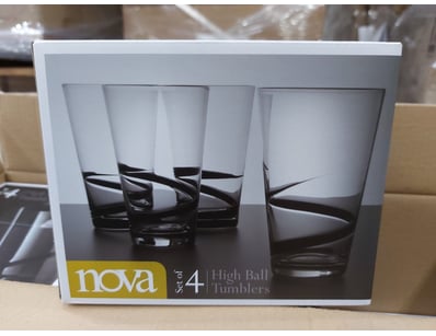 RRP: $180 BOX LOT-QTY 6 x  Nova Webb Set of 4 High...