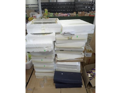 Bulk lot of decorative serving trays and platters ...