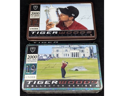 TIGER WOODS COLLECTOR SERIES 1 & 2 COMMEMORATIVE G...