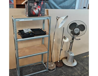 Homewares, including shelving unit, Heritage hand ...