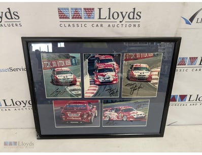 SIGNED HOLDEN RACING TEAM PHOTOGRAPHS FRAMED PRESE...