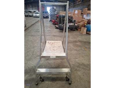 1 x Monstar industrial aluminium  platform ladder ...