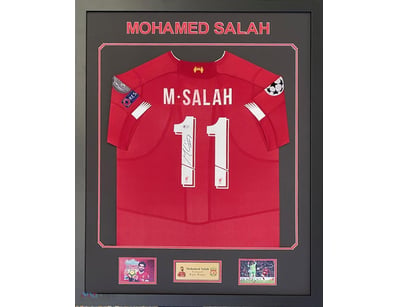 MOHAMED SALAH  PERSONALLY SIGNED LIVERPOOL FOOTBAL...