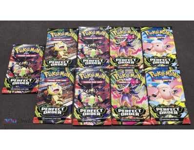 SET OF 9 POKEMON TRADING CARDS, MEGA EVOLUTION, PE...