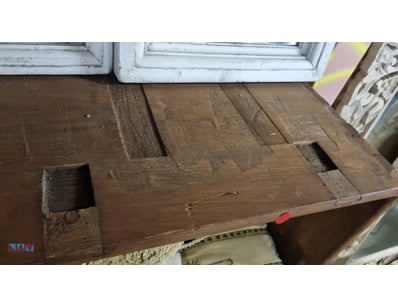 Timber Storage shelf Unit only, Distressed Wood St...