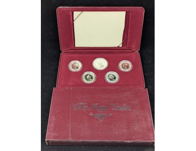 THE ROYAL LADIES SILVER COIN SET - COMMEMORATING T...