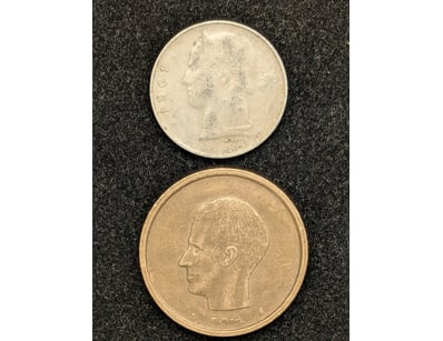COLLECTION OF TWO BELGIUM CURRENCY

Years Includ...