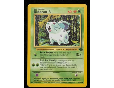 NIDORAN POKÉMON TRADING CARD - BASE SET #57/64

...