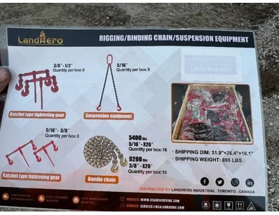 "Factory Direct" Landhonor RIGGING/BINDING CHAIN/S...
