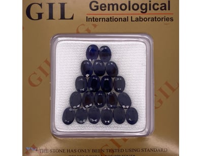 21.06CT NATURAL BLUE SAPPHIRE PARCEL – CERTIFIED O...