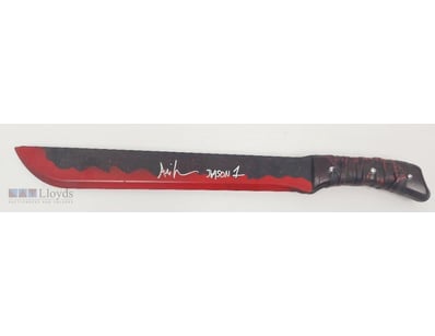 SIGNED JASON VOORHEES PROP MACHETE FROM FRIDAY THE...