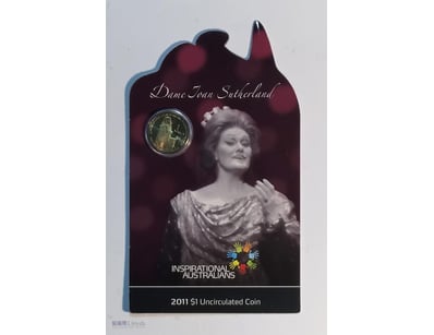 RARE 2011 $1 DAME JOAN SUTHERLAND ON CARD  

Condi...