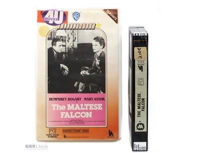 THE MALTESE FALCON VHS TAPE. 

14Cm X 21Cm X 2.5Cm...