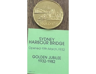 1932-1982 SYDNEY HARBOUR BRIDGE GOLD PLATED MR ROB...