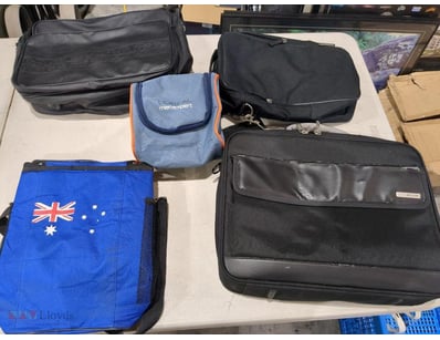 Assorted Bags. 
Sold As Lot.

