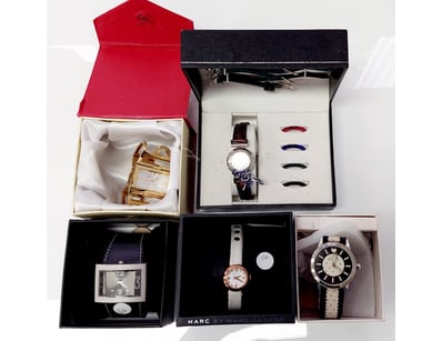 WATCH COLLECTION - 5 TIMEPIECES INCLUDING MARC JAC...