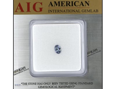 0.75CT NATURAL TANZANITE, OVAL FACETED CUT     

V...