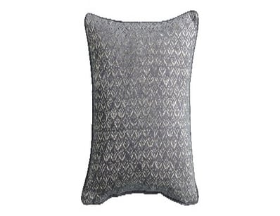 RRP: $1290, Metallic Printed Cushion Grey 450x450m...