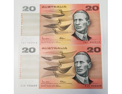 AUSTRALIAN $20 BANKNOTE,  R409A (VR)

CV : $35 E...