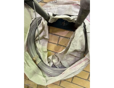 Coil of galvanised steel wire, Grade 316, Size 2mm...