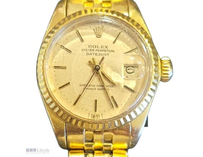 ROLEX DATEJUST 26MM 18K YELLOW GOLD 69178 AUTOMATI...