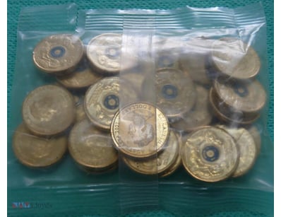 BAG OF 2020 AMBULANCE SERVICES $2 COLOUR COINS 

(...