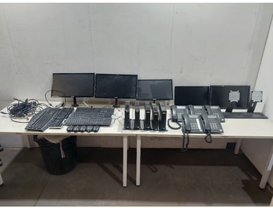 Office Equipment Lot, includes monitors,keyboards ...