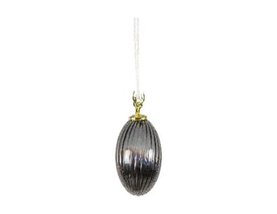 RRP: $69, Maurice Stag Baubles Smoke (3pk) 100mm D...