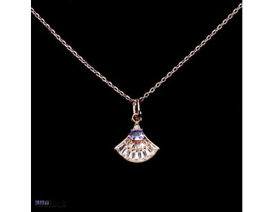NATURAL TANZANITE PENDANT & CHAIN.      

Natural ...
