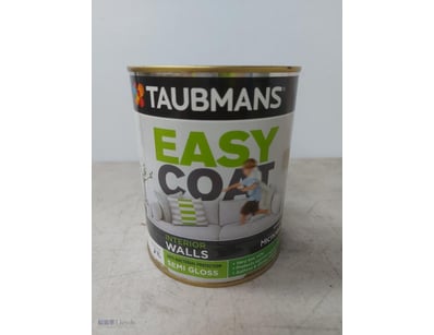 Paint, Taubmans, semi gloss,  easy coat, White, 1L...