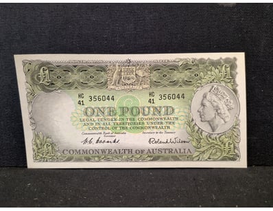 COMMONWEALTH BANK OF AUSTRALIA ONE POUND NOTE, CIR...