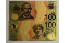211 · AUSTRALIA $100 DOLLAR 24K GOLD PLATED-AUSTRALIAN