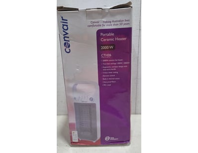 Convair Portable Ceramic Heater Model CTH06, 2000W...
