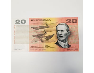 AUSTRALIAN $20 BANKNOTES , R408B (F)

CV - $85
...