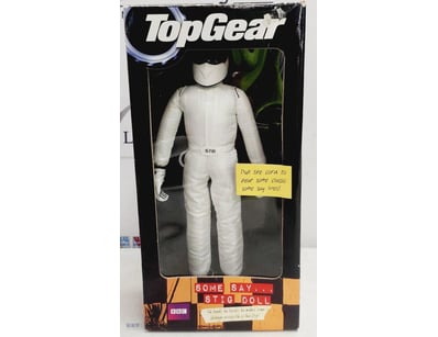 BBC TOP GEAR "SOME SAY..." TALKING BENDY STIG DOLL...