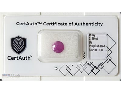 CERTIFIED 2.50CT RUBY – ROUND MIXED CUT, EARTH-MIN...