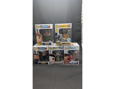 DISNEY FUNKO POP VINYL FIGURE COLLECTION - FIVE PI...