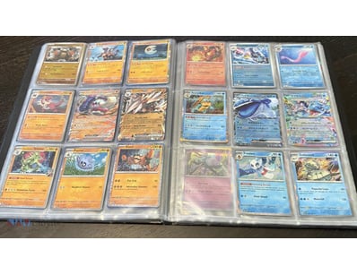 Folder Of Pokémon Cards Including Holos, Ex, V & M...