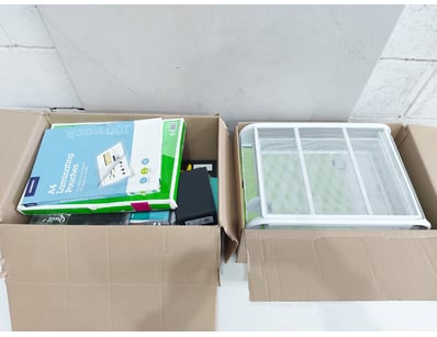 Bulk lot of office and stationery supplies includi...