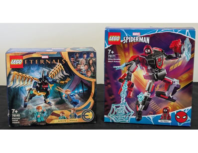 LEGO MARVEL ETERNALS AND SPIDER-MAN MECH ARMOUR SE...