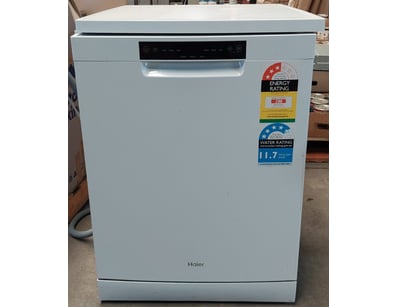 Haier freestanding dishwasher. 

Model: HDW13V1W...