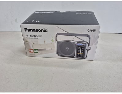 FM-AM 2-Band Receiver, Panasonic, Silver.

Model: ...