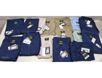 Bulk lot of Bisley Workwear cotton work shirts in ...