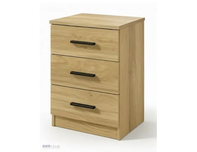 Pair of wooden bedside tables featuring a distinct...