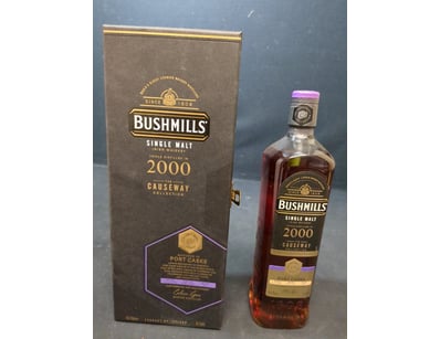 Bushmills Single Malt Irish Whiskey, distilled in ...