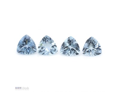 5.51CT TSW X 4, NATURAL BERYL AQUAMARINES     

L ...