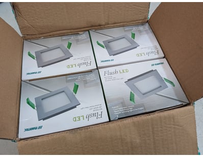 RRP $479.40 BULK LOT - QTY x12 Flush LED 3W 5000K ...