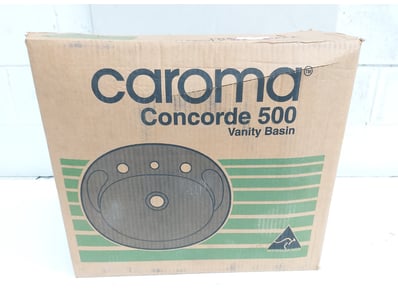 Caroma Concorde 500 Vanity Basin, vitreous china c...