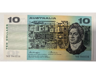 AUSTRALIAN TEN DOLLARS BANKNOTE, R306B (UNC)

CV...