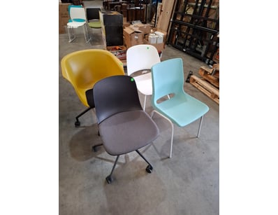 Dining Chairs, assorted styles, qty:4

Dimension...
